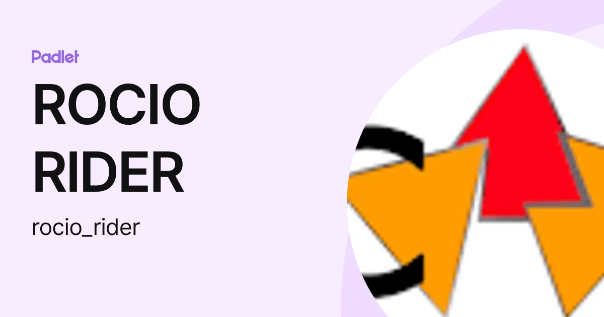 ROCIO RIDER (rocio_rider) profile | Padlet