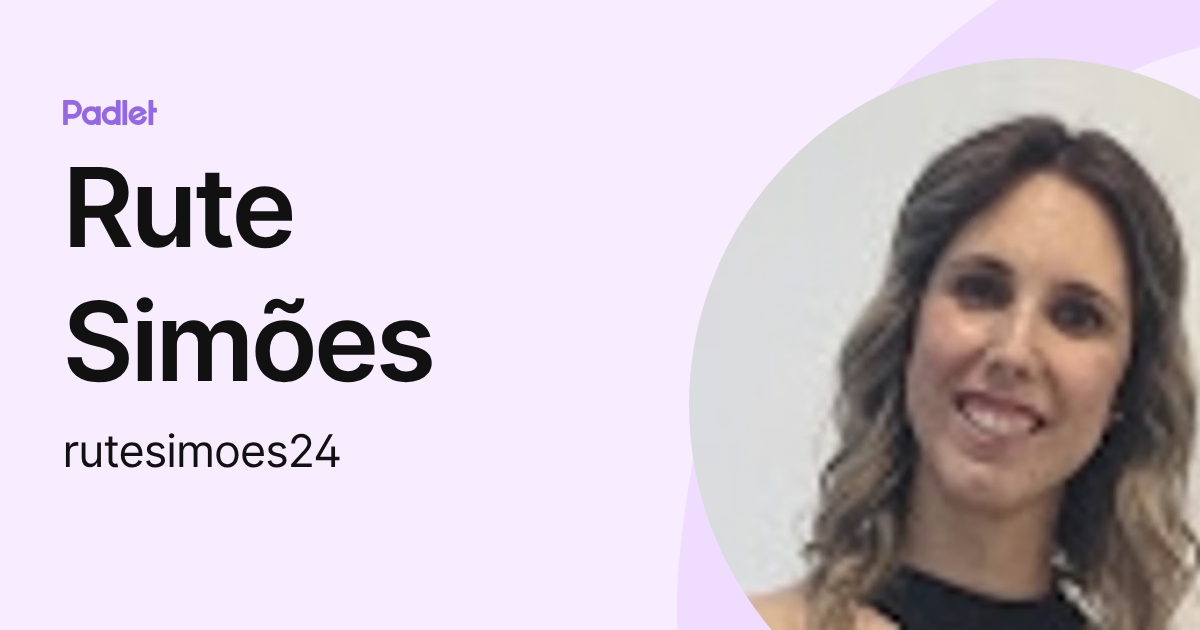 Rute Simões (rutesimoes24) profile | Padlet