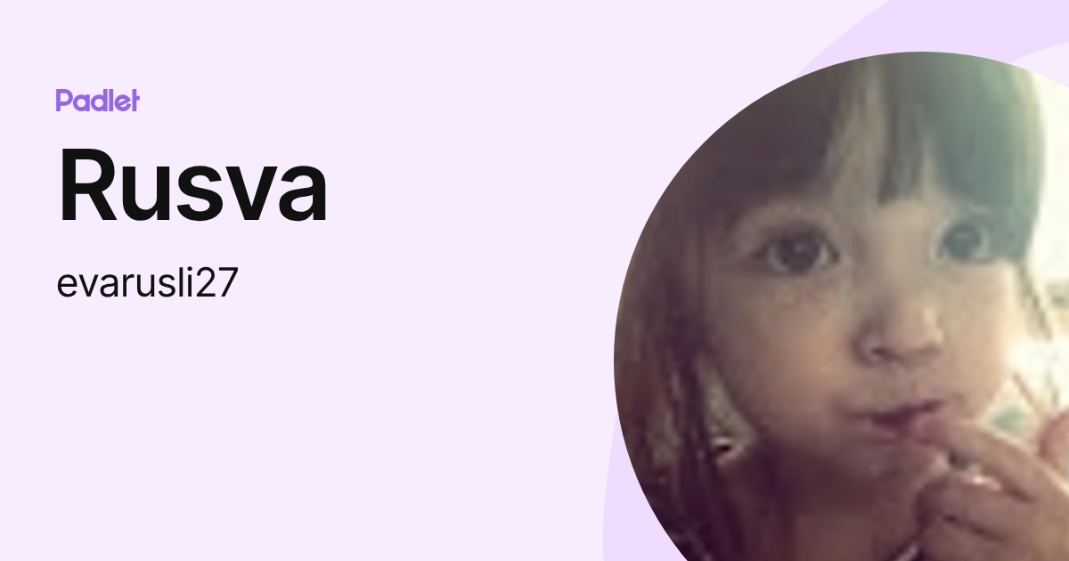 Rusva Rusva (evarusli27) profile | Padlet