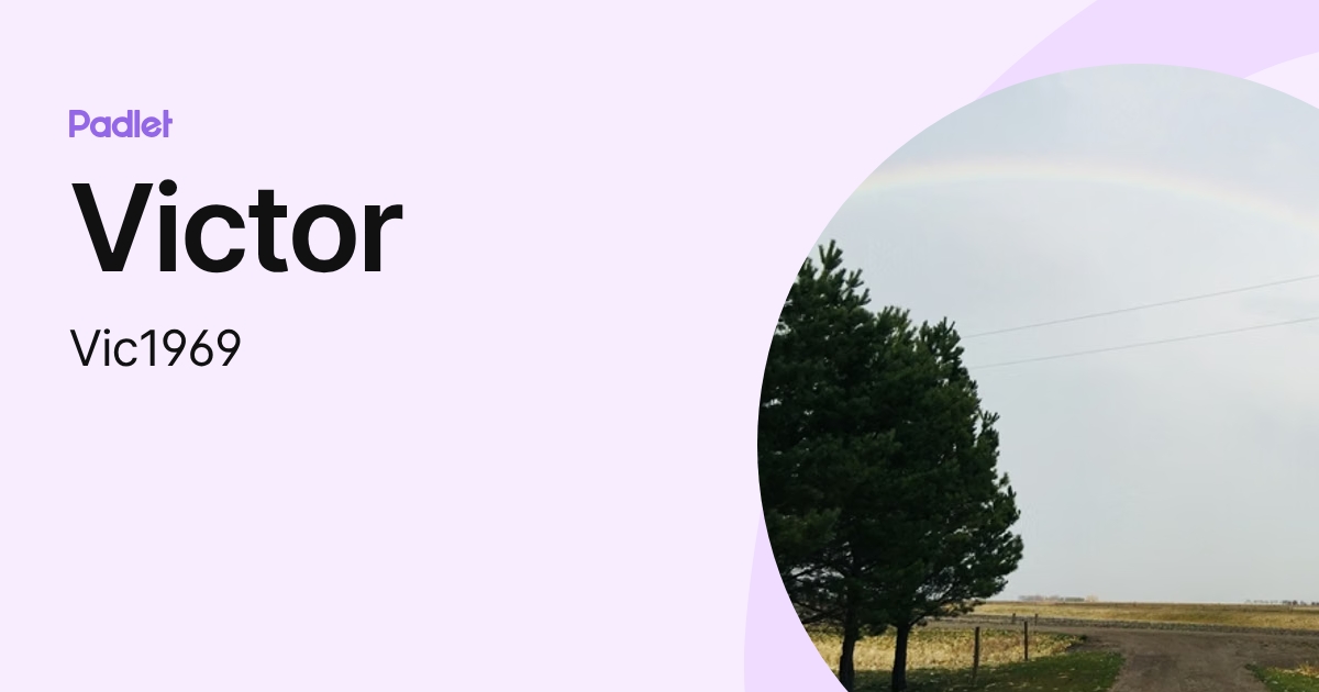 Victor (Vic1969) profile | Padlet