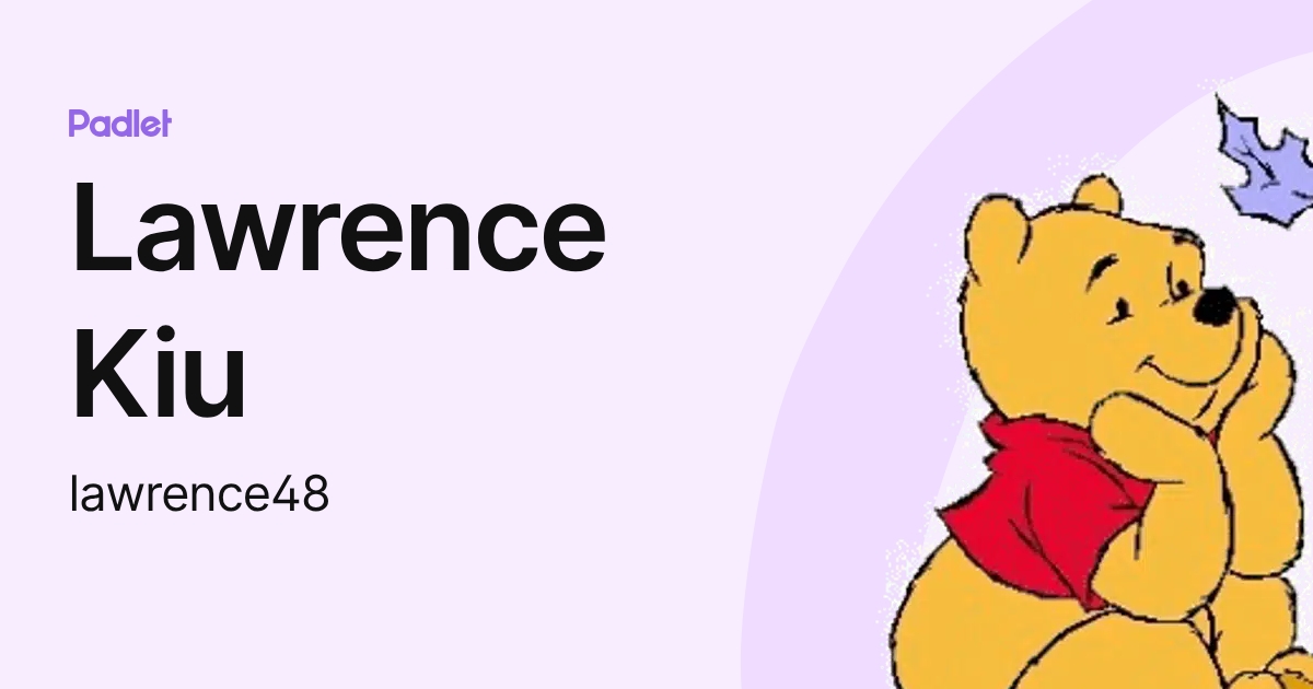 Lawrence Kiu (lawrence48) profile | Padlet
