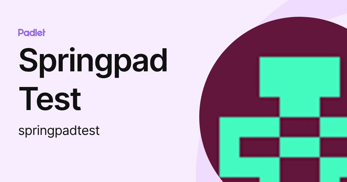 Springpad Elearning Logo Springpad Test (springpadtest) profile | Padlet