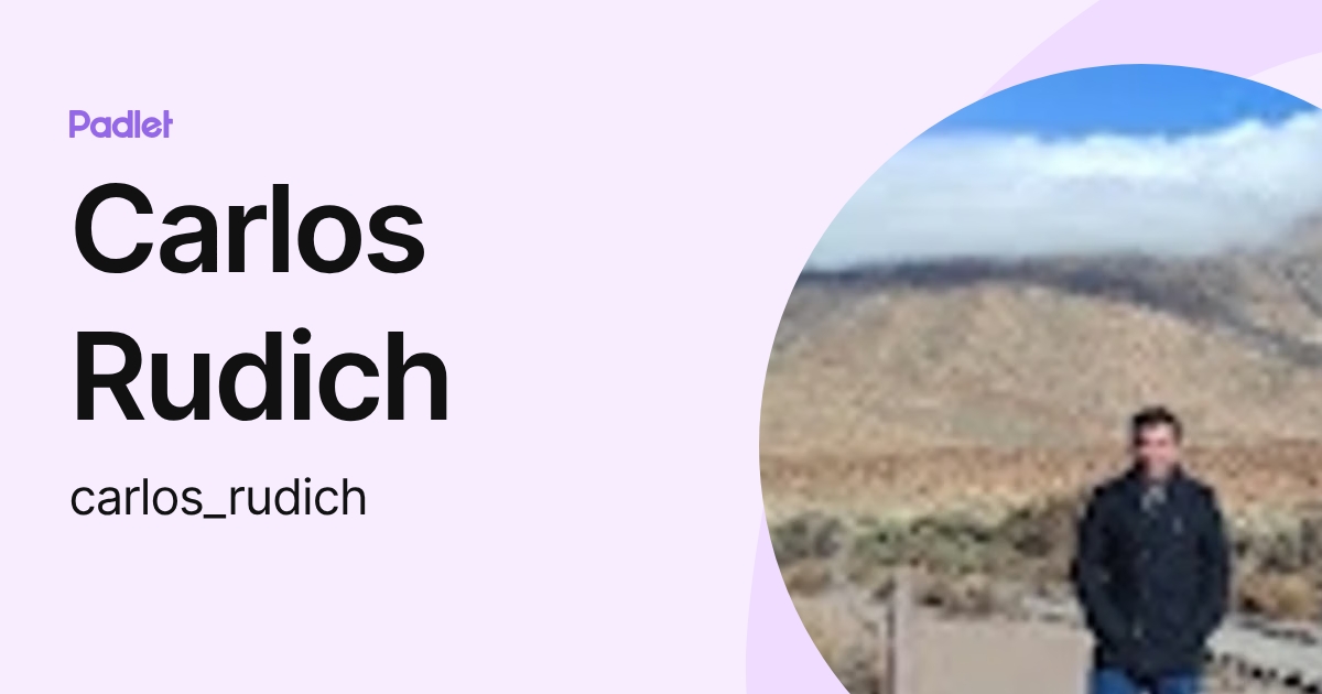 Evan Rudich Carlos Rudich (carlos_rudich) profile | Padlet