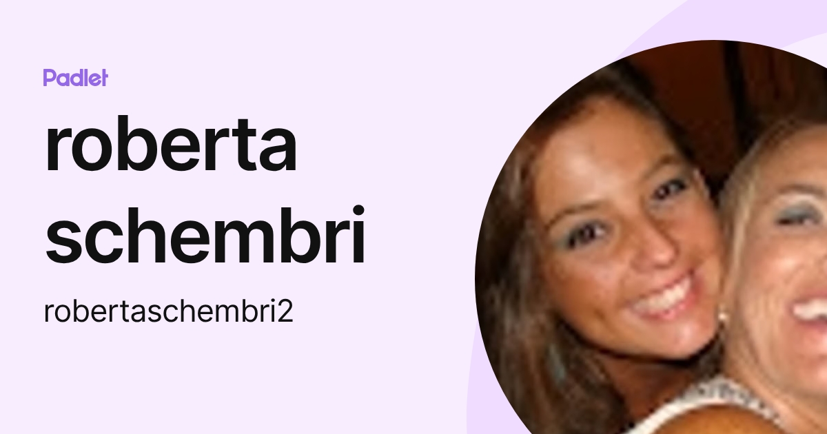 roberta schembri (robertaschembri2) profile | Padlet
