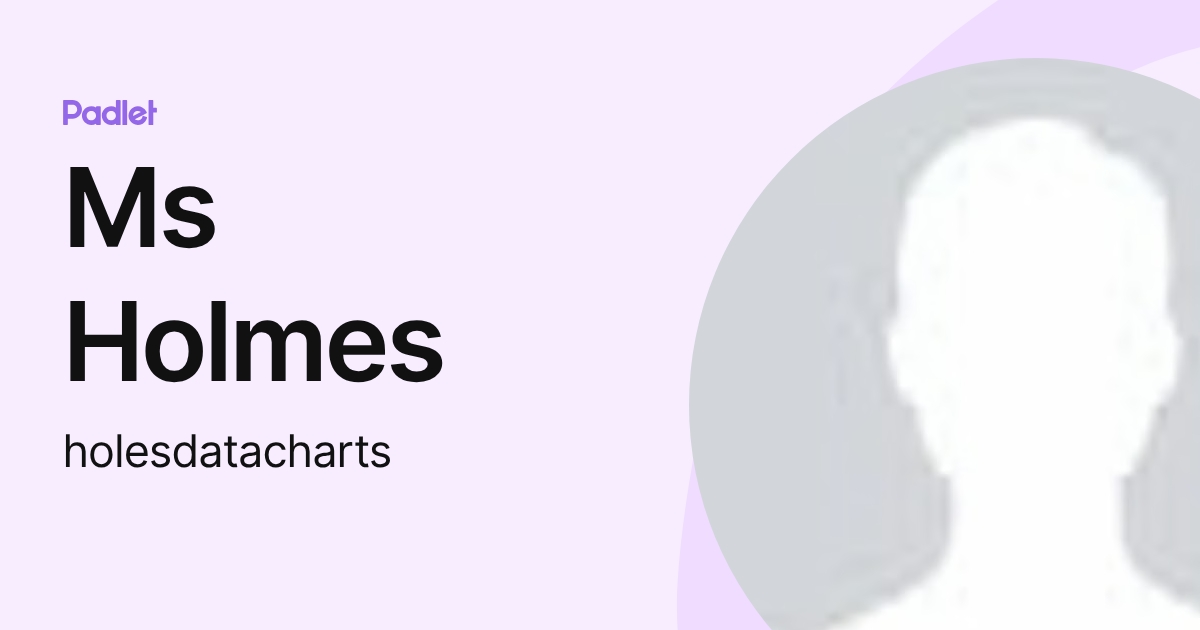 Ms Holmes (holesdatacharts) profile | Padlet