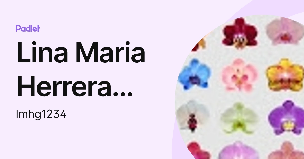 Lina Maria Herrera Guerrero (lmhg1234) profile | Padlet