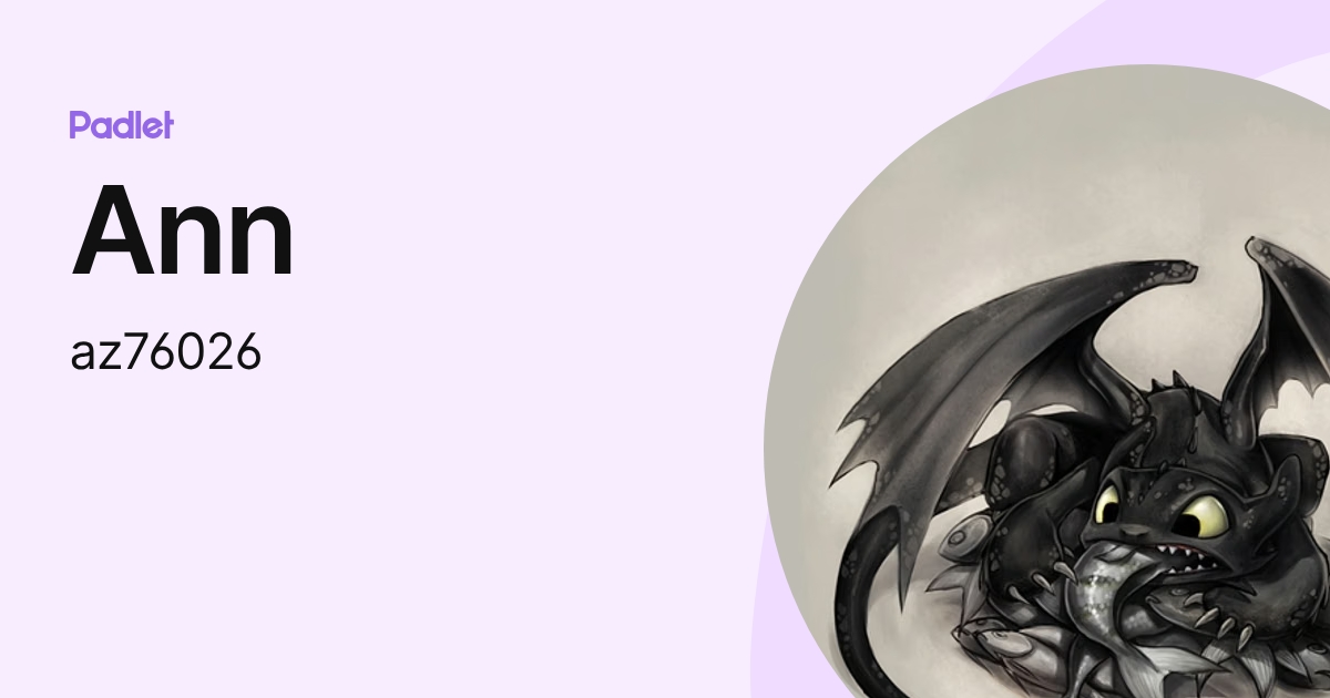Ann (az76026) profile | Padlet