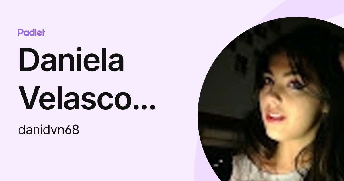 Daniela Velasco Art & Crafts (danidvn68) profile | Padlet
