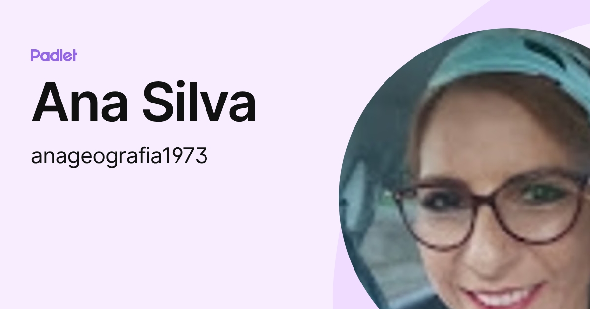 Ana Silva (anageografia1973) profile | Padlet