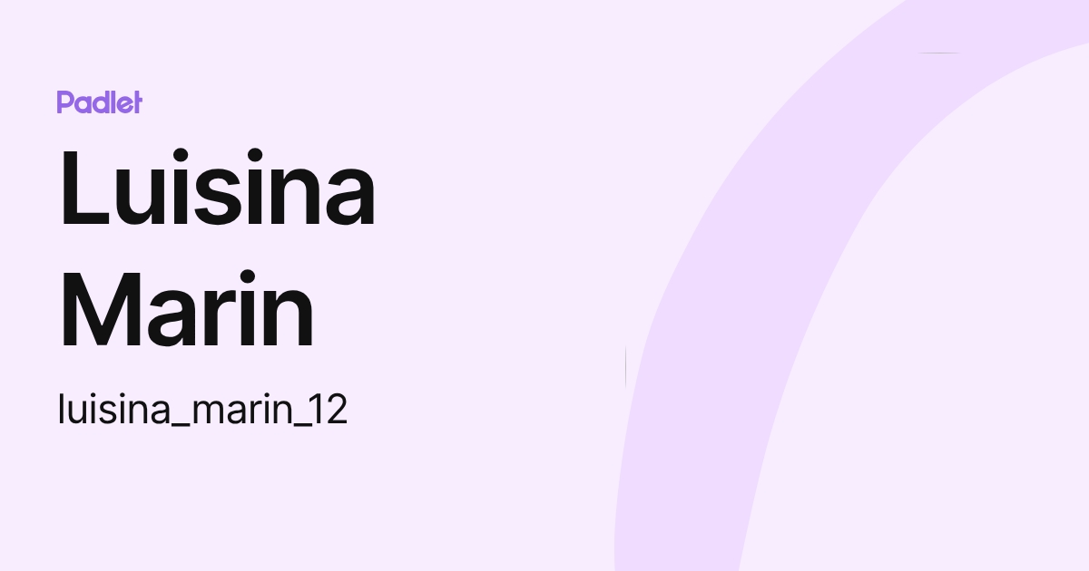 Luisina Marin (luisina_marin_12) profile | Padlet