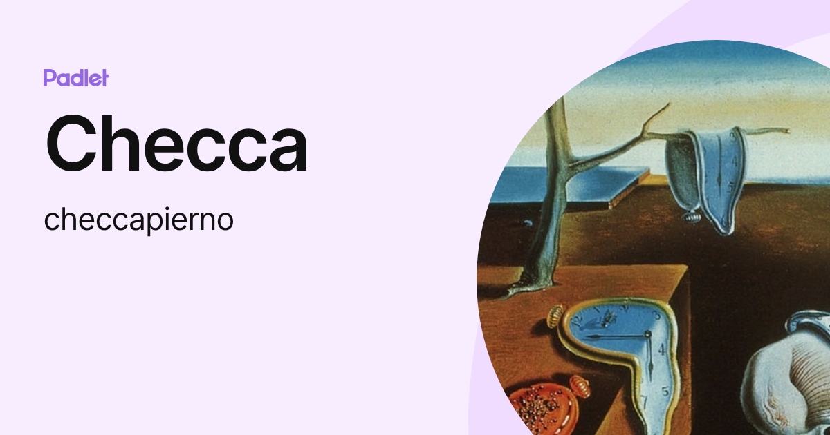 Checca (checcapierno) profile | Padlet