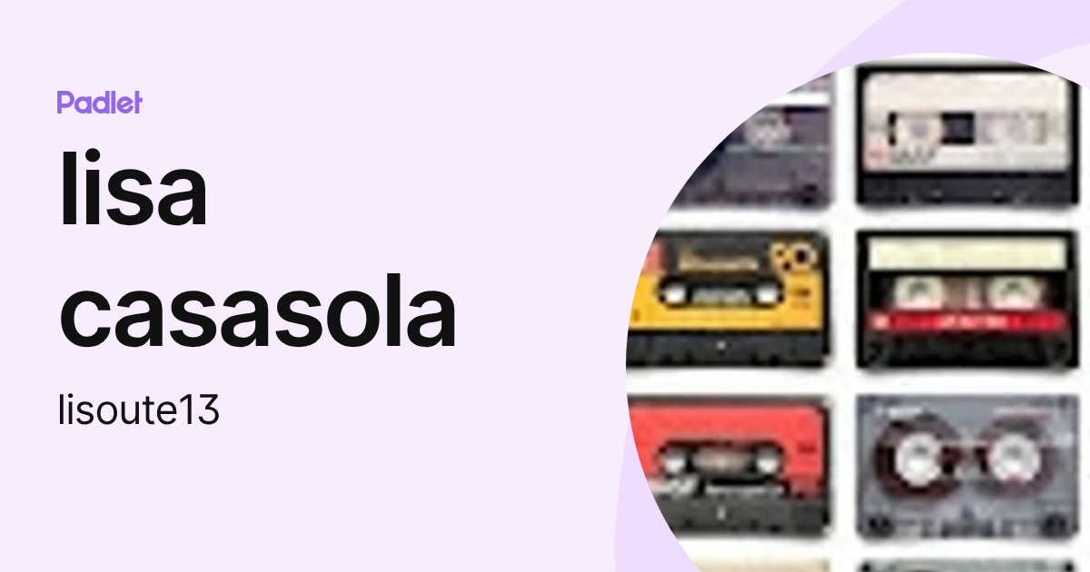 lisa casasola (lisoute13) profile | Padlet