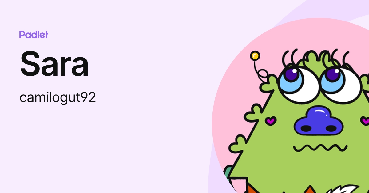 Sara (camilogut92) profile | Padlet