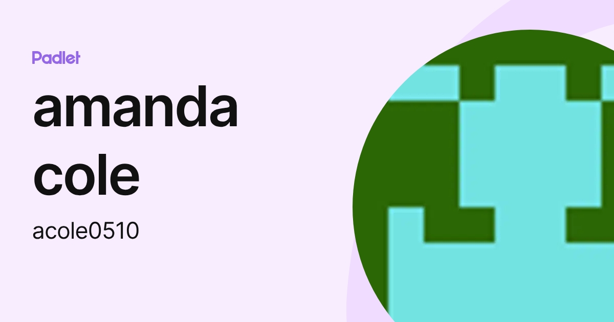 amanda cole (acole0510) profile | Padlet