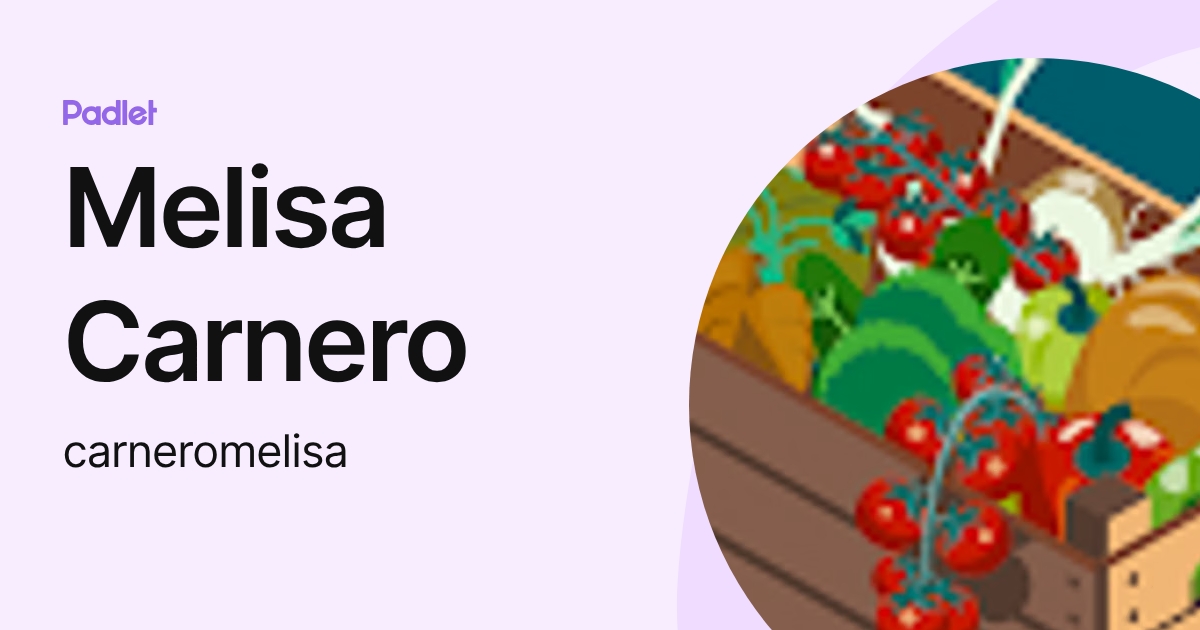 Melisa Carnero (carneromelisa) profile | Padlet