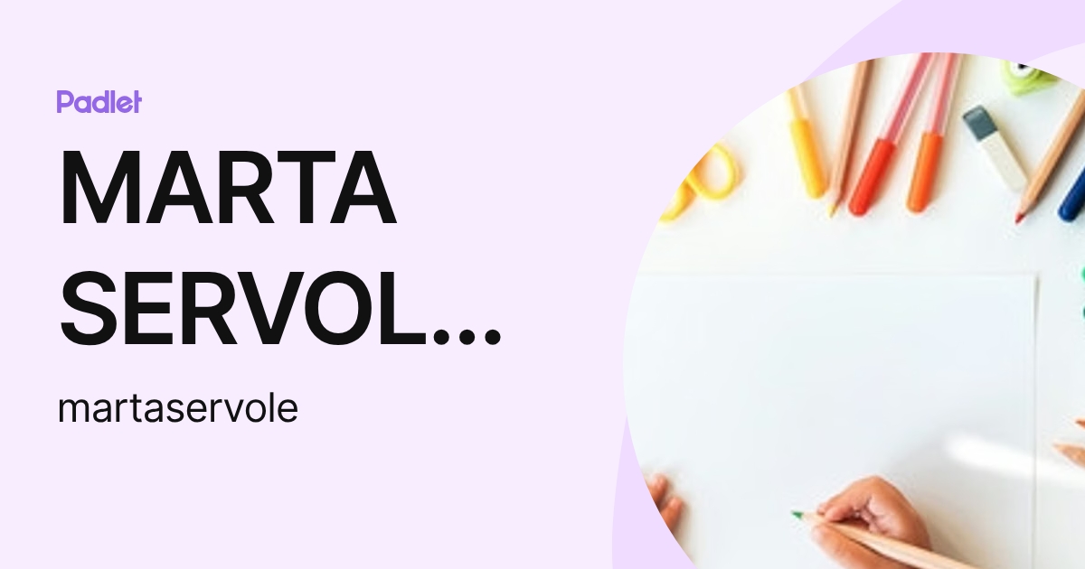 MARTA SERVOLE DE MUNDI (martaservole) profile | Padlet