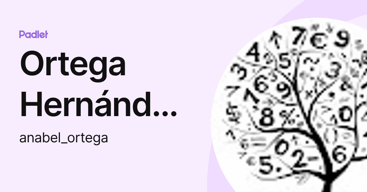 Ortega Hernández Anabel (anabel_ortega) profile | Padlet