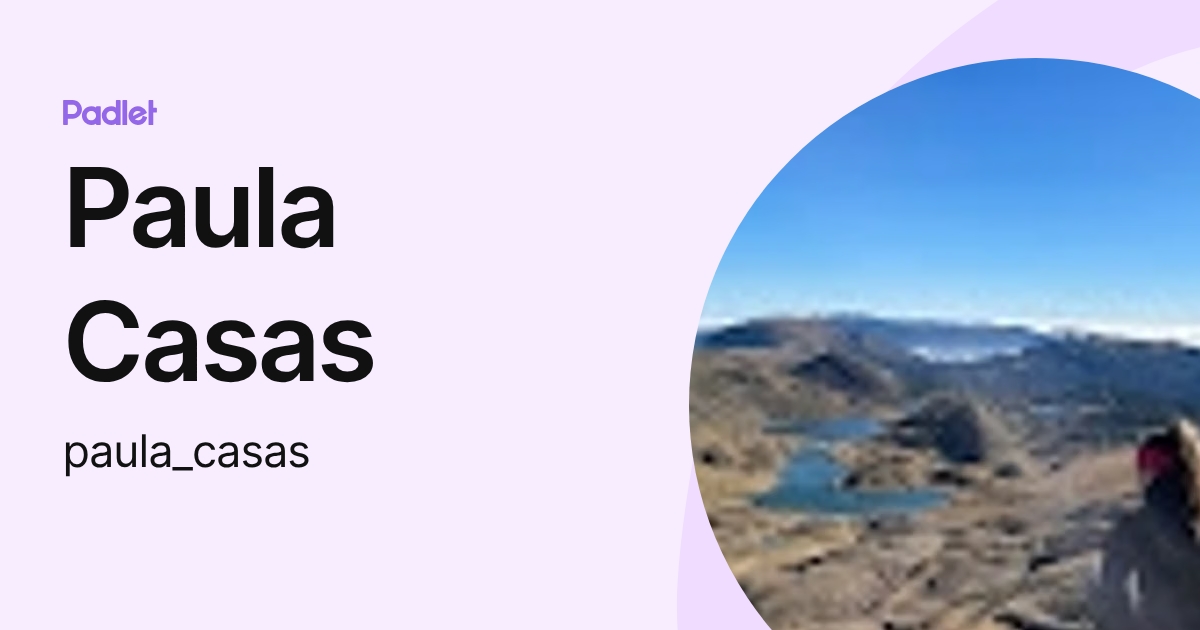 Paula Casas (paula_casas) profile | Padlet