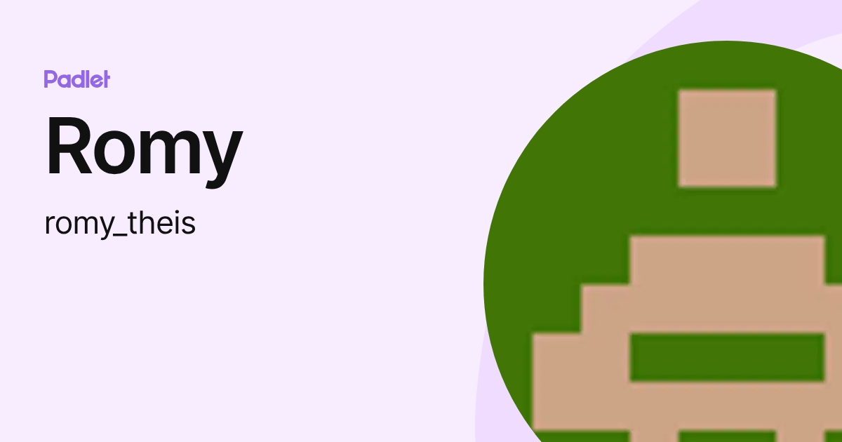 Romy (romy_theis) profile | Padlet