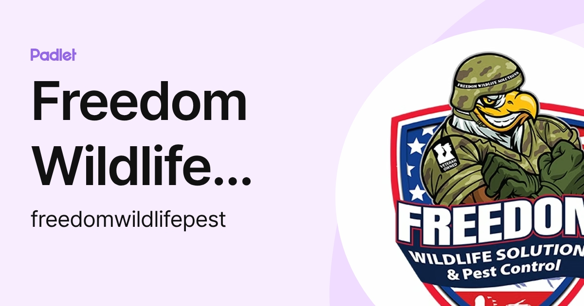 Freedom Wildlife Solutions and Pest Control (freedomwildlifepest ...