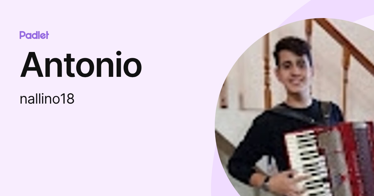 Antonio (nallino18) profile | Padlet