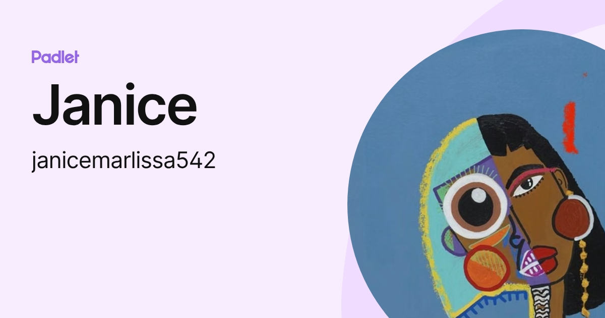 Janice (janicemarlissa542) profile | Padlet