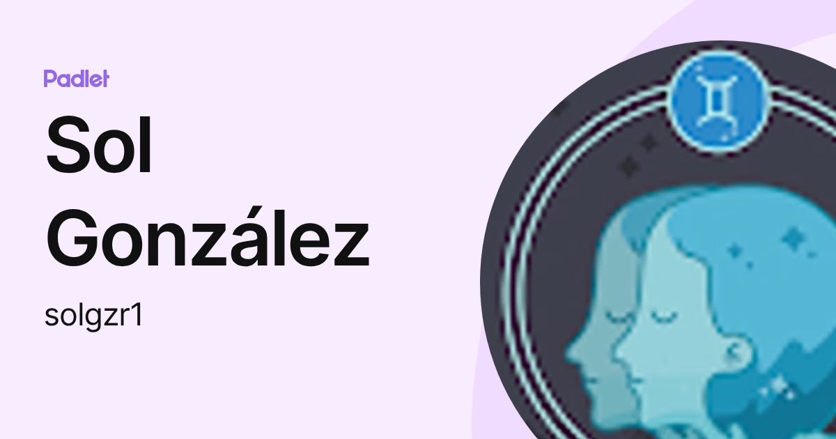 Sol González (solgzr1) profile | Padlet