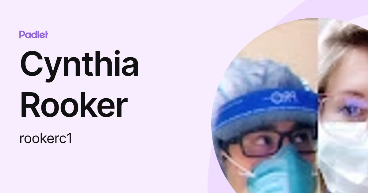 Cynthia Rooker (rookerc1) profile | Padlet