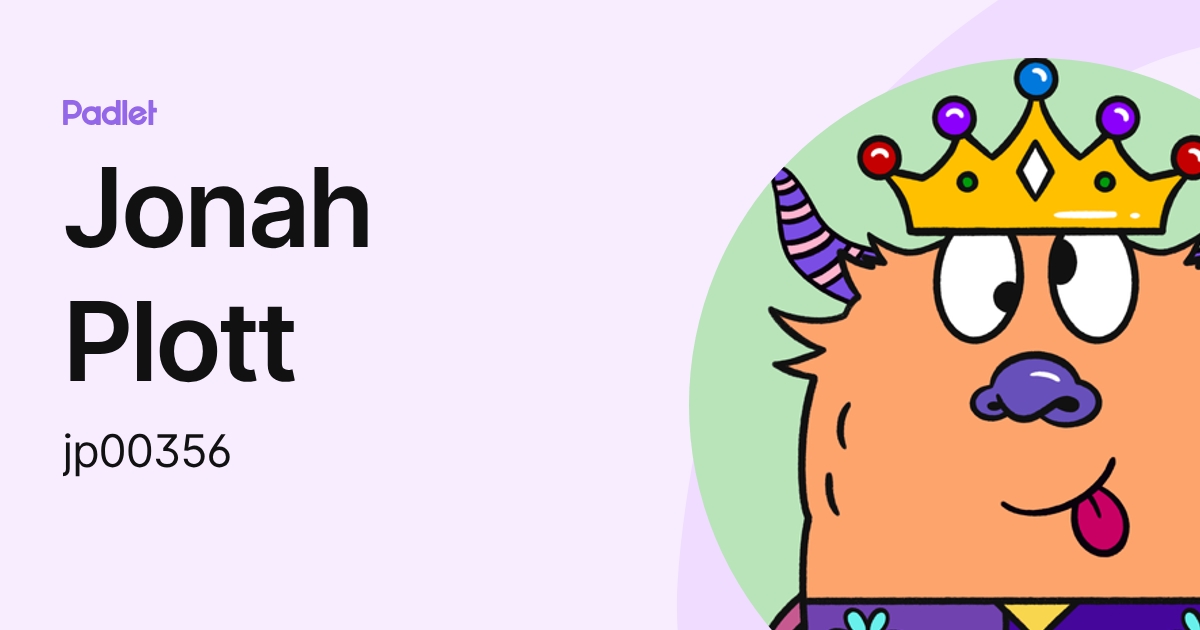Jonah Plott (jp00356) profile | Padlet