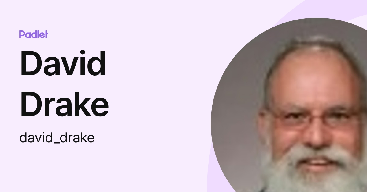 David Drake (david_drake) profile | Padlet
