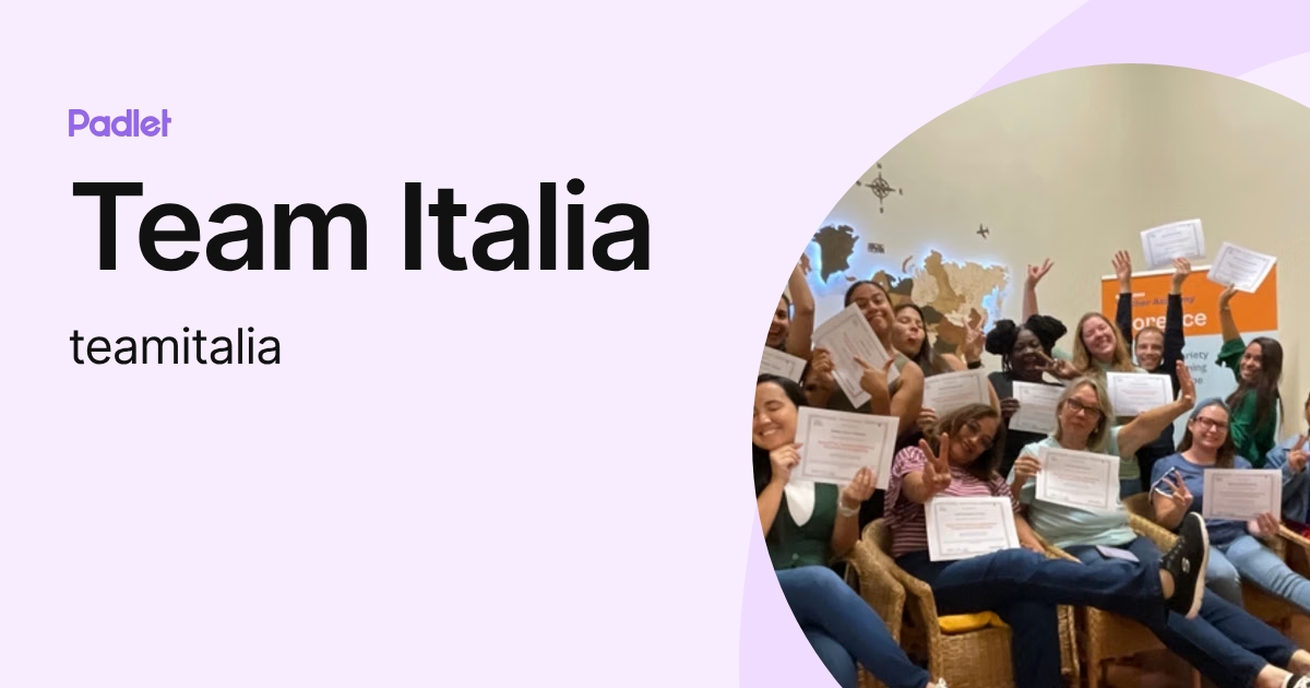 Team Italia (teamitalia) profile | Padlet
