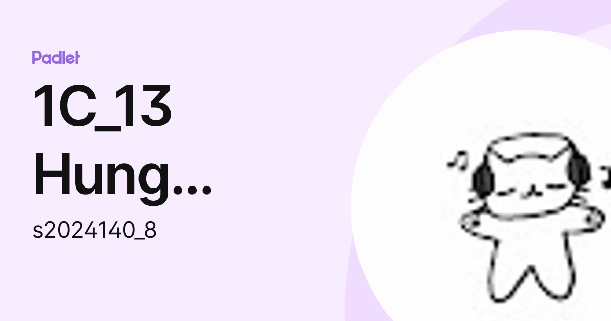 1C_13 Hung Ching Man Cheryl (s2024140_8) profile | Padlet
