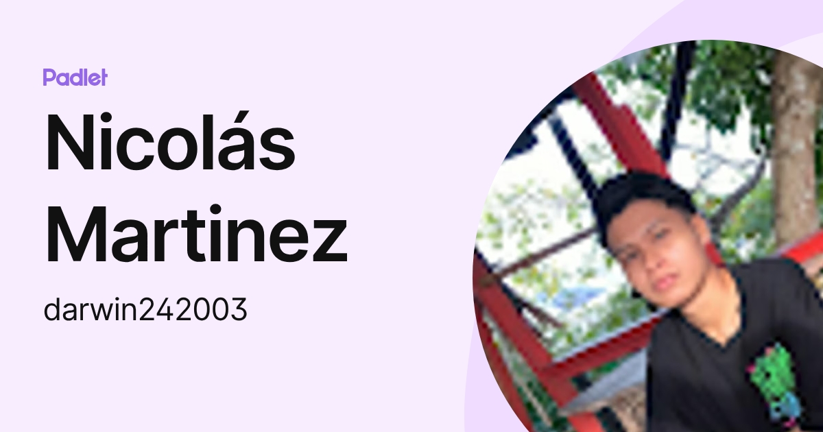Nicolás Martinez (darwin242003) profile | Padlet