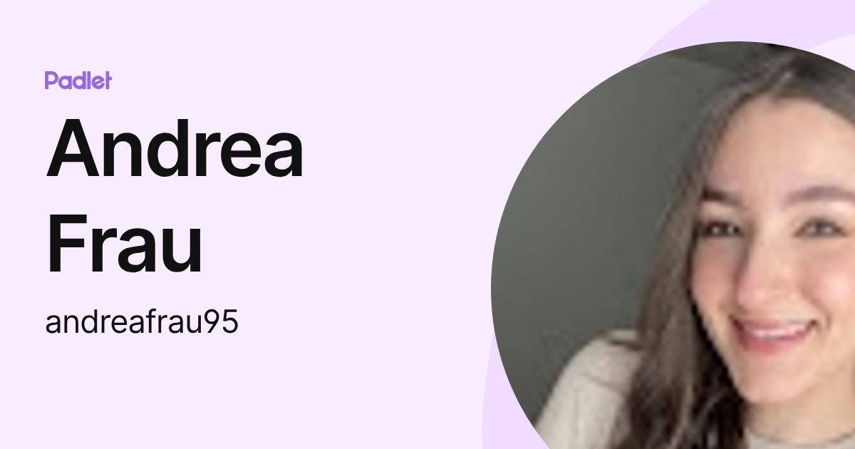 Andrea Frau (andreafrau95) profile | Padlet