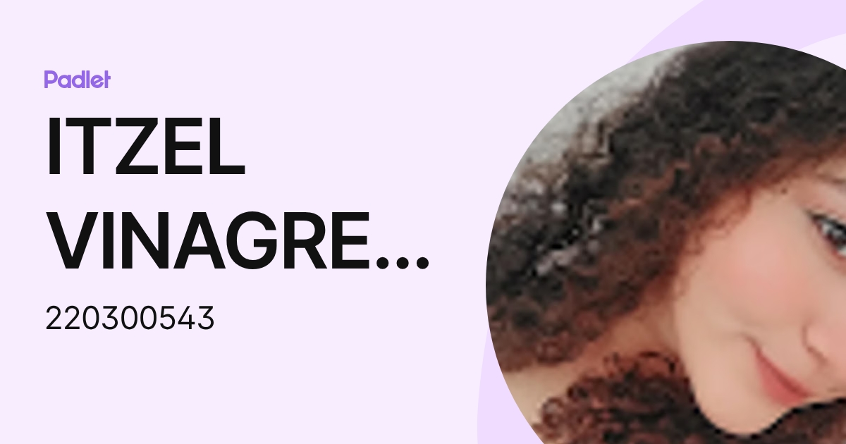 ITZEL VINAGRE CASTELLANOS (220300543) profile | Padlet
