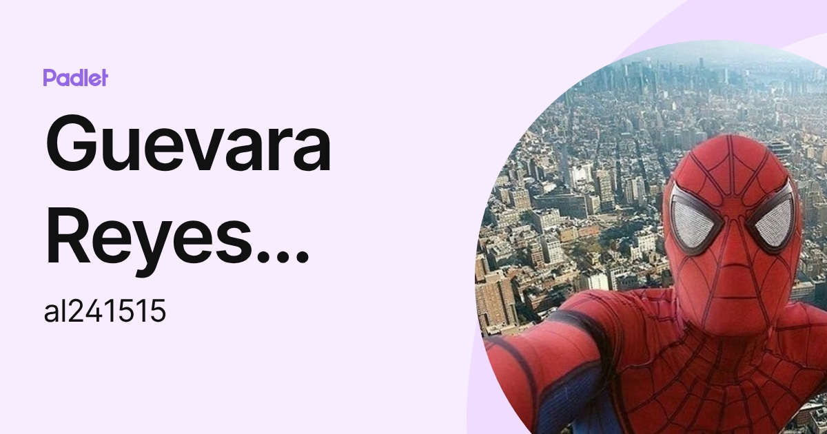 Guevara Reyes Elizabeth (al241515) profile | Padlet