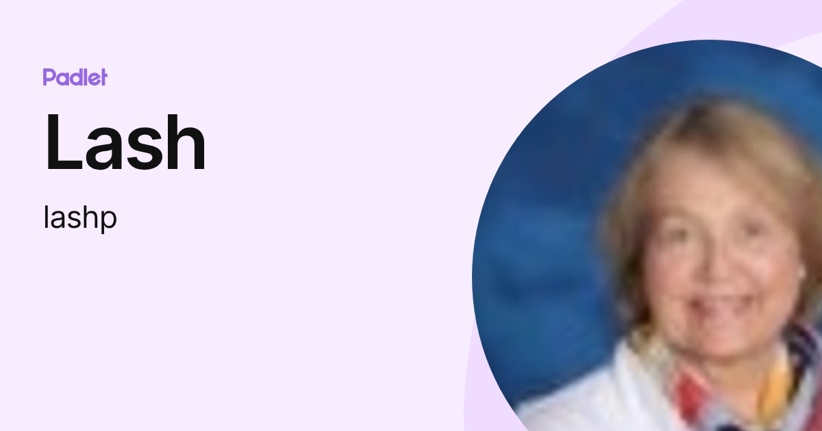 Lash (lashp) profile | Padlet