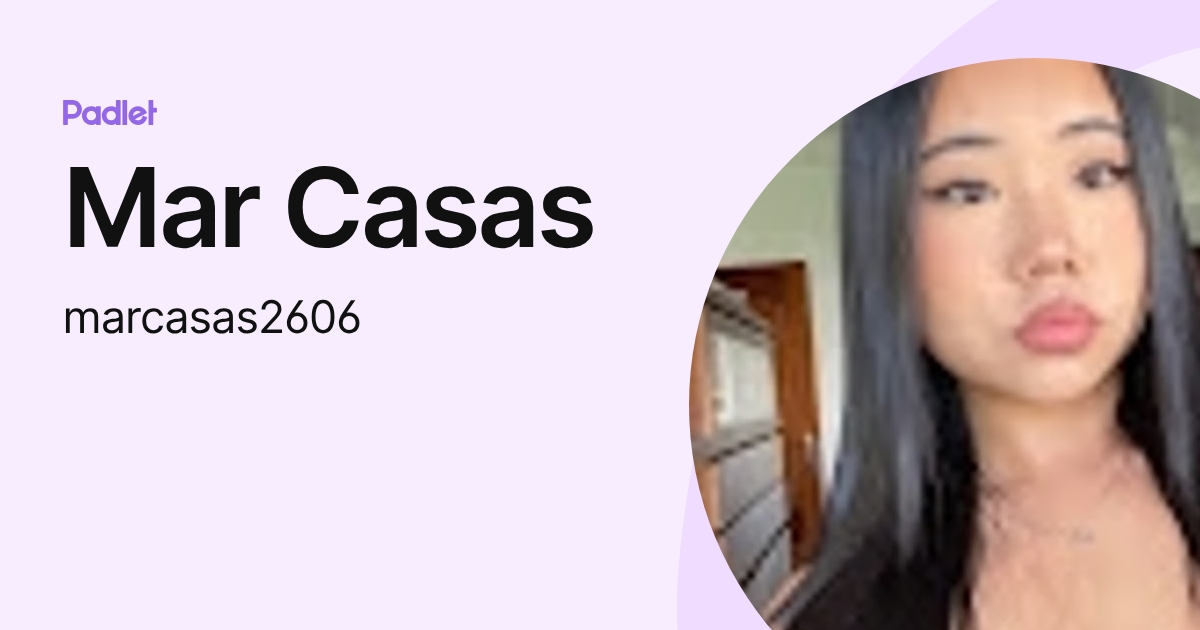 Mar Casas (marcasas2606) profile | Padlet