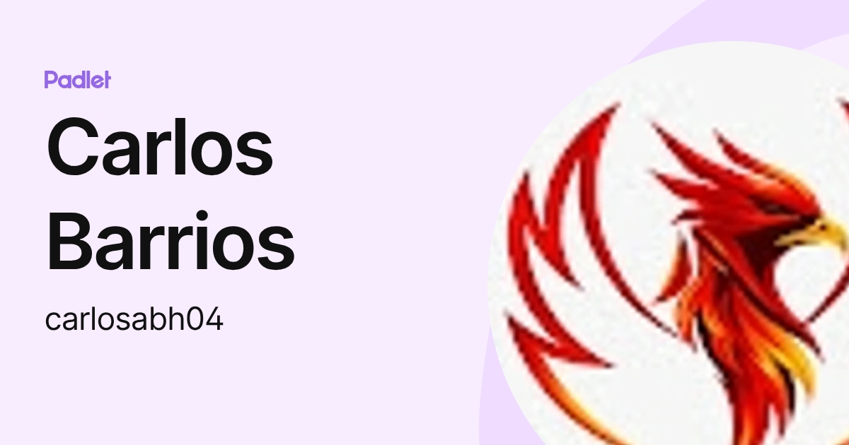 Carlos Barrios (carlosabh04) profile | Padlet