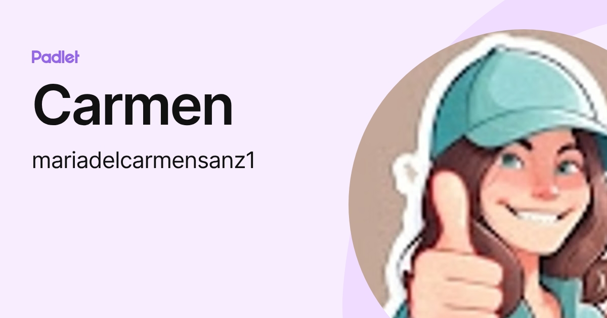 Carmen (mariadelcarmensanz1) profile | Padlet