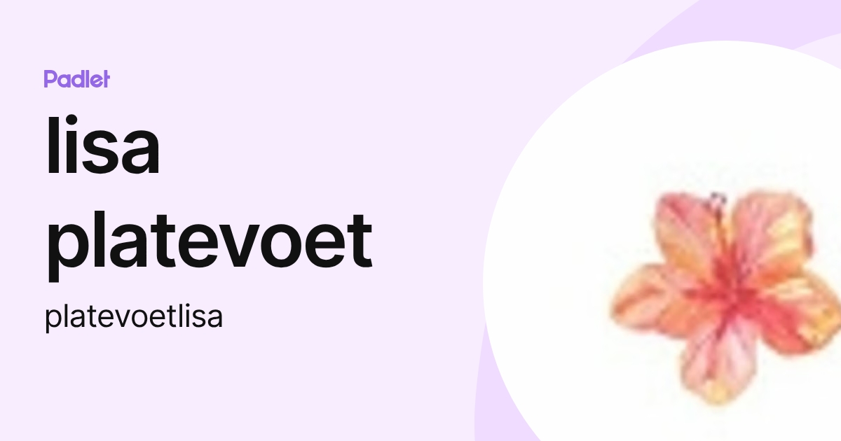 lisa platevoet (platevoetlisa) profile | Padlet