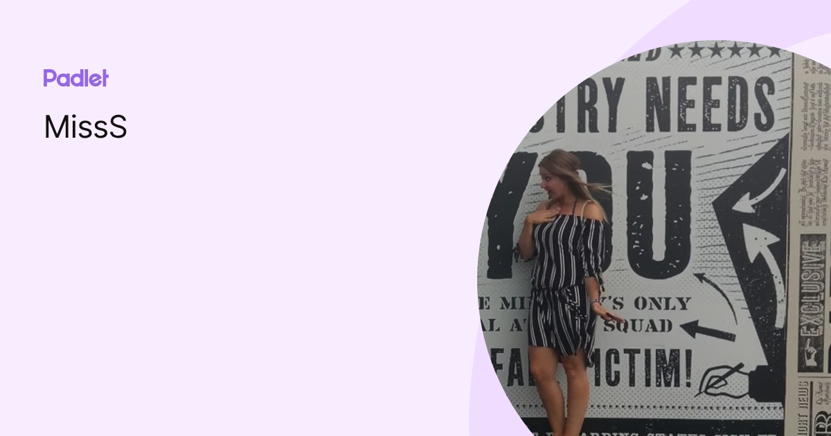 MissS profile | Padlet