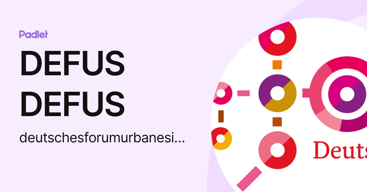 DEFUS DEFUS (deutschesforumurbanesicherheit) profile Padlet