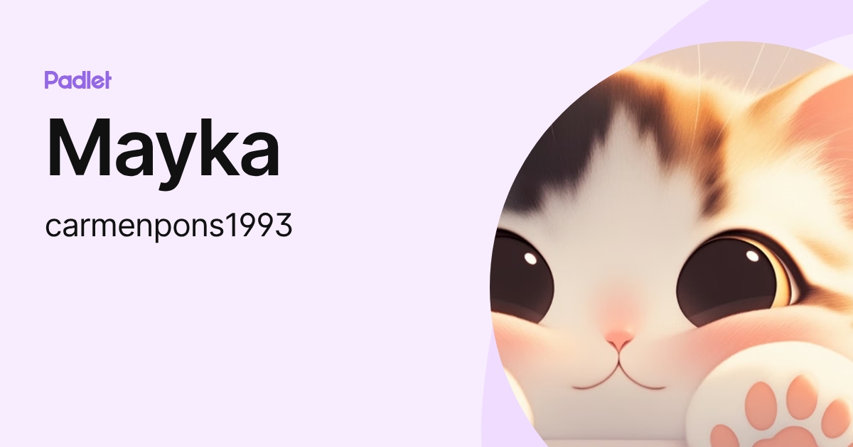 Mayka (carmenpons1993) profile | Padlet