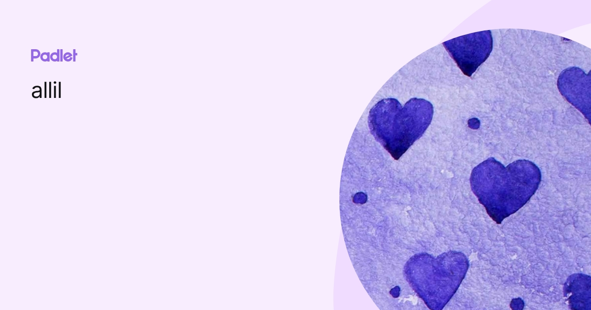 allil profile | Padlet