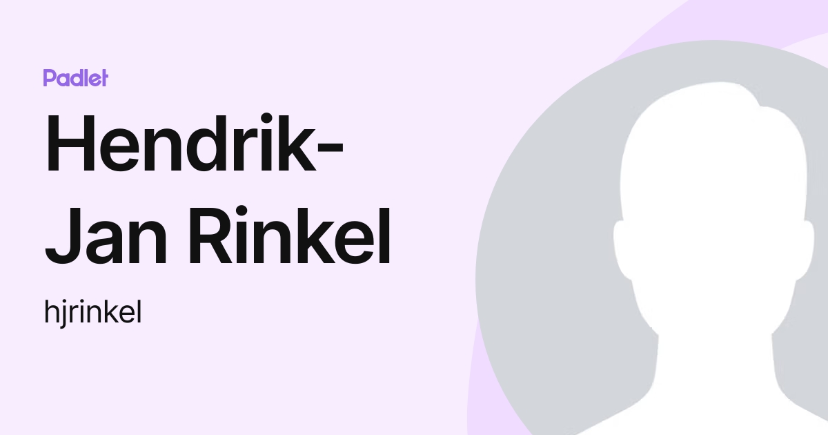 Hendrik-Jan Rinkel (hjrinkel) profile | Padlet