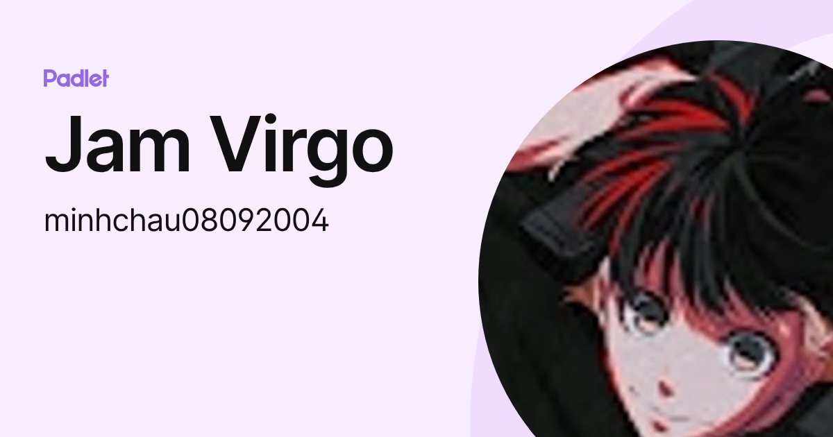 Jam Virgo (minhchau08092004) profile | Padlet