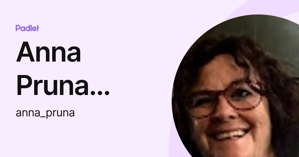 Anna Pruna macià (anna_pruna) profile | Padlet