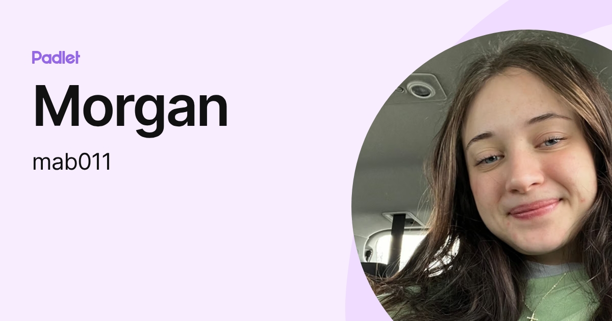 Morgan (mab011) profile | Padlet