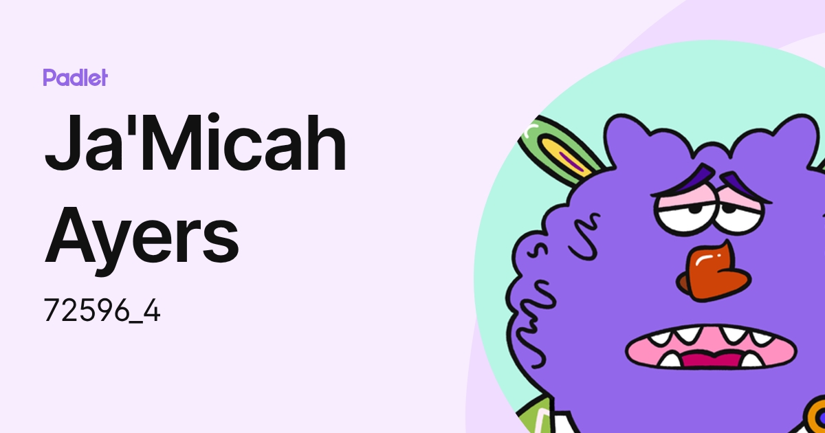 Ja'Micah Ayers (72596_4) profile | Padlet